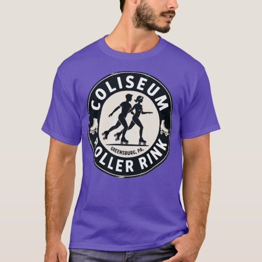 Colosseum Roller Rink - Greensburg, PA T-shirt (Voorkant)