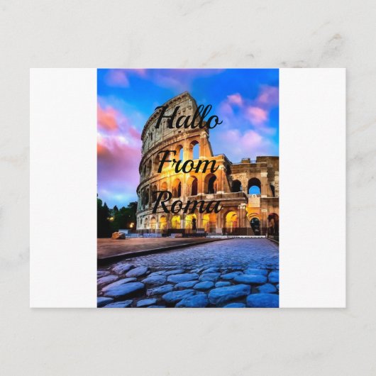 Colosseum Roma briefkaart (Voorkant)