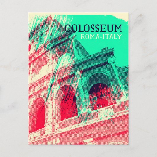 Colosseum Roma Italië Briefkaart (Voorkant)