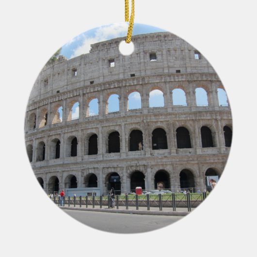 Colosseum Rome aan! Keramisch Ornament (Voorkant)