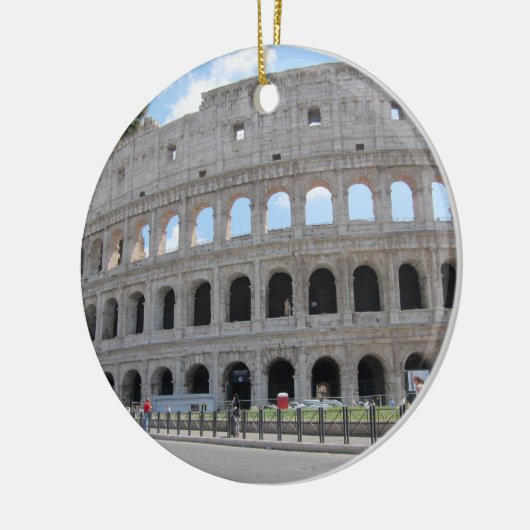 Colosseum Rome aan! Keramisch Ornament (Links)