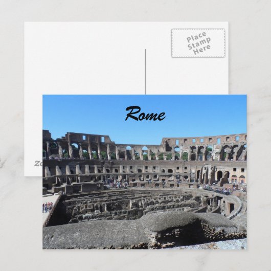 Colosseum-Rome Briefkaart (Voorkant / Achterkant)