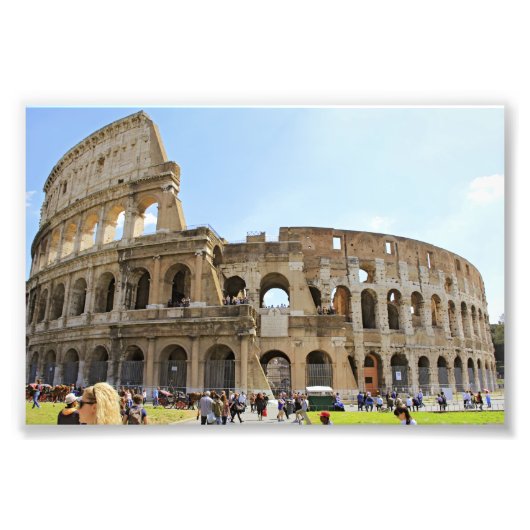 Colosseum Rome Fotografie Foto Afdruk (Voorkant)