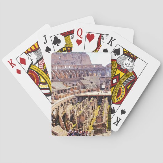 Colosseum Rome Fotografie Pokerkaarten (Achterkant)