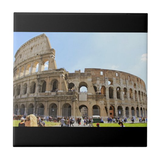 Colosseum Rome Fotografie Tegeltje (Voorkant)