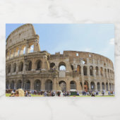 Colosseum Rome Fotografie Voedselcontainer Etiket (Enkel label)
