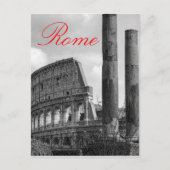 Colosseum Rome Italiaanse reisfoto zwart-wit Briefkaart (Voorkant)