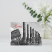 Colosseum Rome Italiaanse reisfoto zwart-wit Briefkaart (Staand voorkant)
