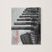 Colosseum Rome Italiaanse reisfoto zwart-wit Legpuzzel (Verticaal)