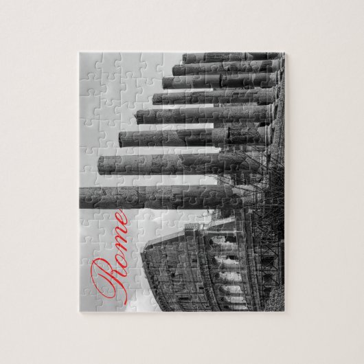 Colosseum Rome Italiaanse reisfoto zwart-wit Legpuzzel (Verticaal)