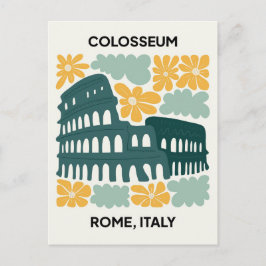 Colosseum Rome Italië abstracte reizen bloemsierku Briefkaart