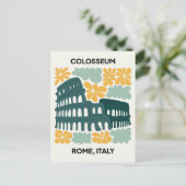 Colosseum Rome Italië abstracte reizen bloemsierku Briefkaart (Staand voorkant)