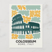 Colosseum Rome Italië abstracte reizen bloemsierku Briefkaart (Voorkant)