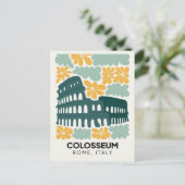 Colosseum Rome Italië abstracte reizen bloemsierku Briefkaart (Staand voorkant)