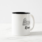 Colosseum Rome Italië Art Two-Tone Coffee Mok (Voorkant rechts)
