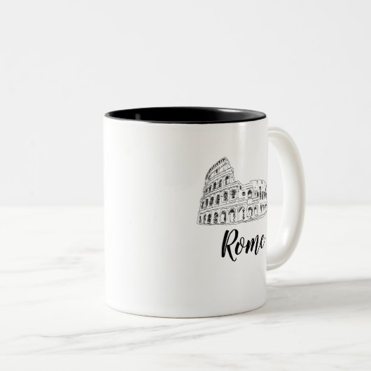 Colosseum Rome Italië Art Two-Tone Coffee Mok (Voorkant rechts)
