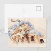 Colosseum. Rome, Italië Briefkaart (Voorkant / Achterkant)