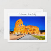 Colosseum - Rome Italië Briefkaart (Voorkant / Achterkant)