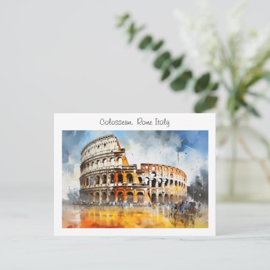 Colosseum - Rome Italië Briefkaart (Staand voorkant)