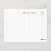 Colosseum. Rome, Italië Briefkaart (Achterkant)