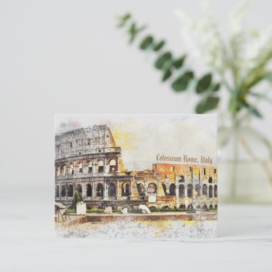 Colosseum Rome, Italië Briefkaart (Staand voorkant)