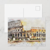 Colosseum Rome, Italië Briefkaart (Voorkant / Achterkant)