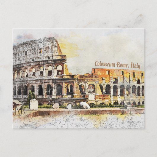 Colosseum Rome, Italië Briefkaart (Voorkant)