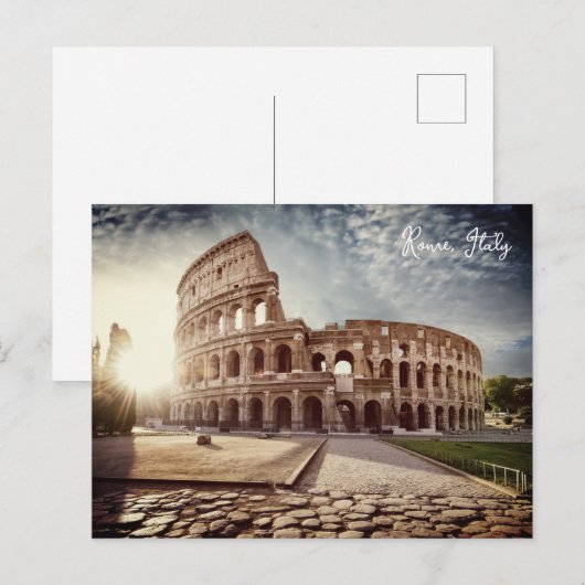 Colosseum. Rome, Italië Briefkaart (Voorkant / Achterkant)