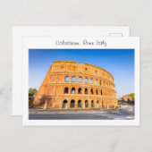 Colosseum - Rome Italië Briefkaart (Voorkant / Achterkant)