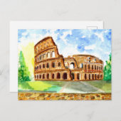Colosseum Rome Italië Briefkaart (Voorkant / Achterkant)