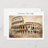 Colosseum - Rome Italië Briefkaart (Voorkant / Achterkant)