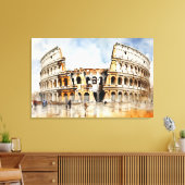 Colosseum, Rome - Italië Canvas Print (Insitu (Woonkamer))