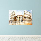 Colosseum, Rome - Italië Canvas Print (Insitu (Houten vloer))