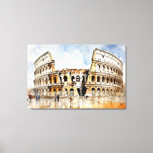 Colosseum, Rome - Italië Canvas Print (Voorkant)