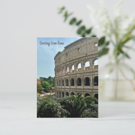 Colosseum, Rome, Italië Design Briefkaart (Staand voorkant)