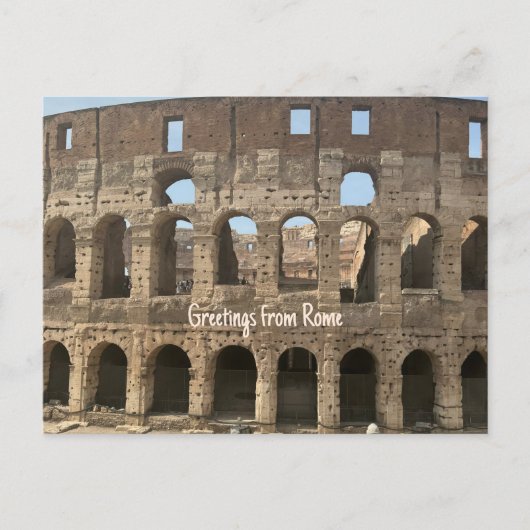 Colosseum, Rome, Italië Design Briefkaart (Voorkant)
