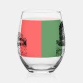 Colosseum Rome Italië Design Wijnglas Zonder Voet (Links)