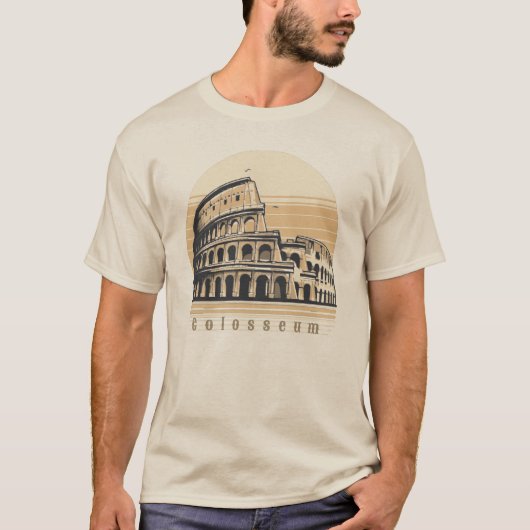 Colosseum Rome Italië Europa T-shirt (Voorkant)