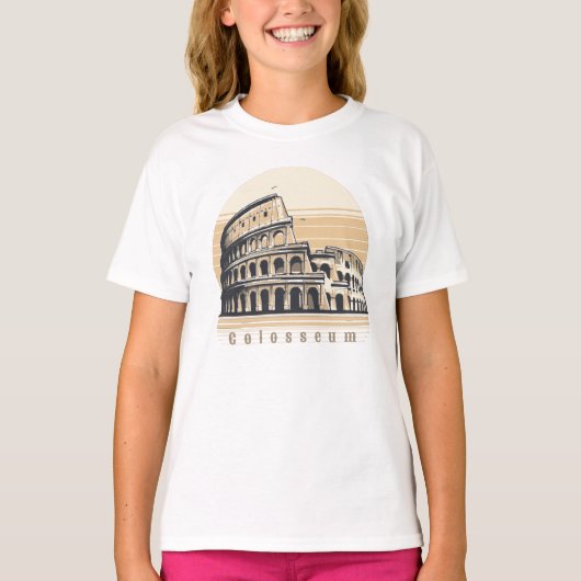 Colosseum Rome Italië Europa T-shirt (Voorkant)