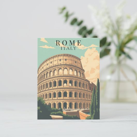 Colosseum Rome Italië  Europees monument Briefkaart (Staand voorkant)