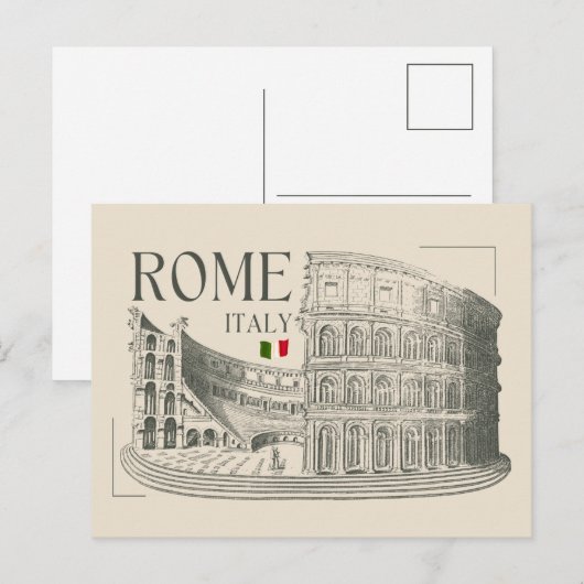  Colosseum Rome, Italië Feestdagenkaart (Voorkant / Achterkant)