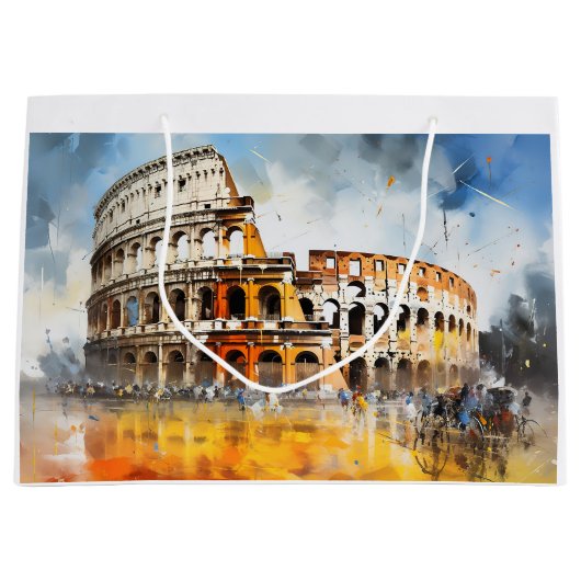 Colosseum Rome Italië Groot Cadeauzakje (Voorkant)