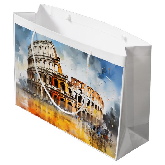 Colosseum Rome Italië Groot Cadeauzakje (Achterkant Gekanteld)
