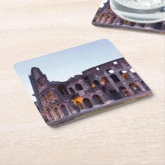 Colosseum - Rome - Italië Kartonnen Onderzetters (Schuin)