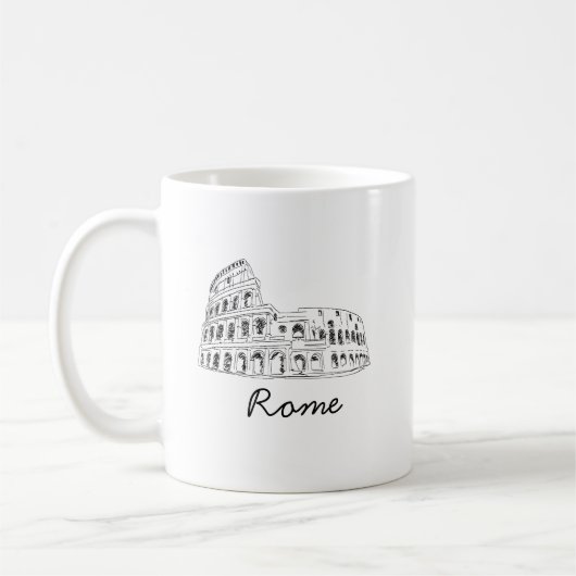 Colosseum Rome Italië Koffie Mok (Links)