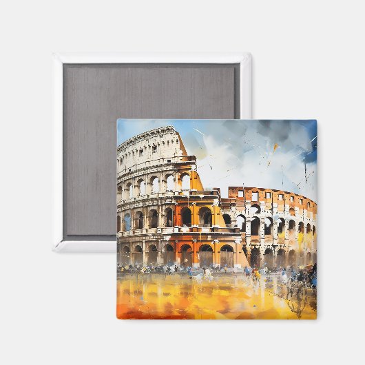 Colosseum Rome Italië Magneet (Voorkant / Achterkant)