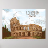 Colosseum Rome Italië Poster (Voorkant)