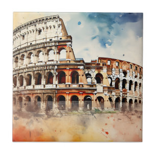 Colosseum - Rome Italië Tegeltje