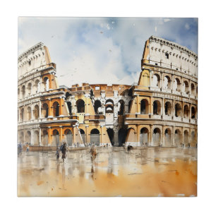 Colosseum - Rome Italië Tegeltje