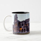 Colosseum - Rome - Italië Tweekleurige Koffiemok (Links)